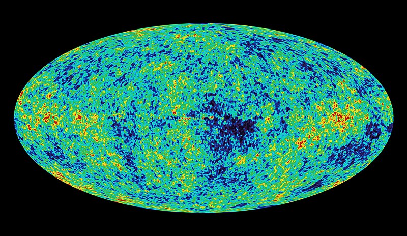 Mapa del fondo cósmico de microondas observado por WMAP