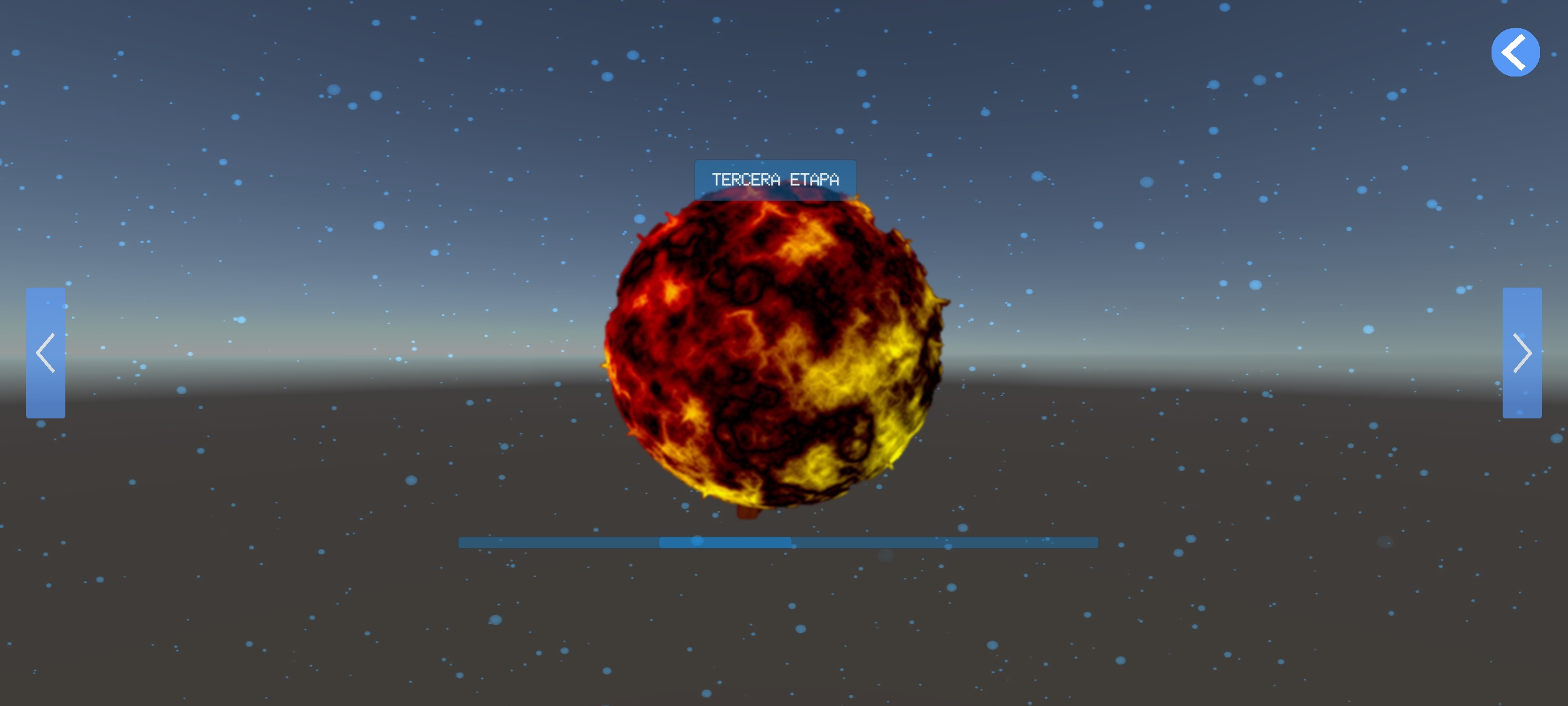Captura de pantalla de la aplicación PlaneteARth