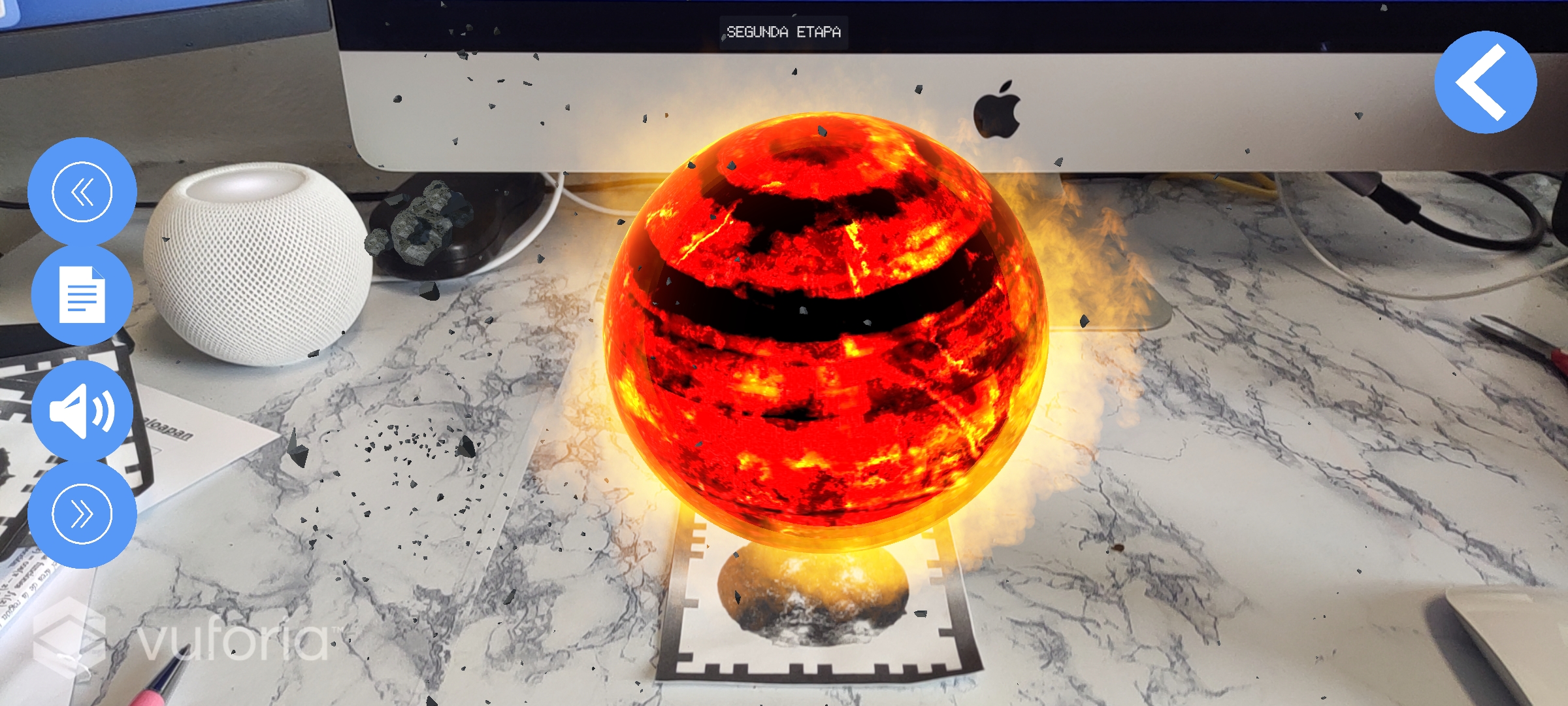 Captura de pantalla de la aplicación PlaneteARth