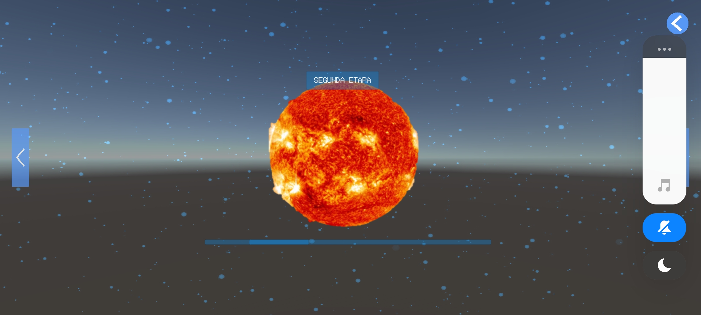Captura de pantalla de la aplicación PlaneteARth