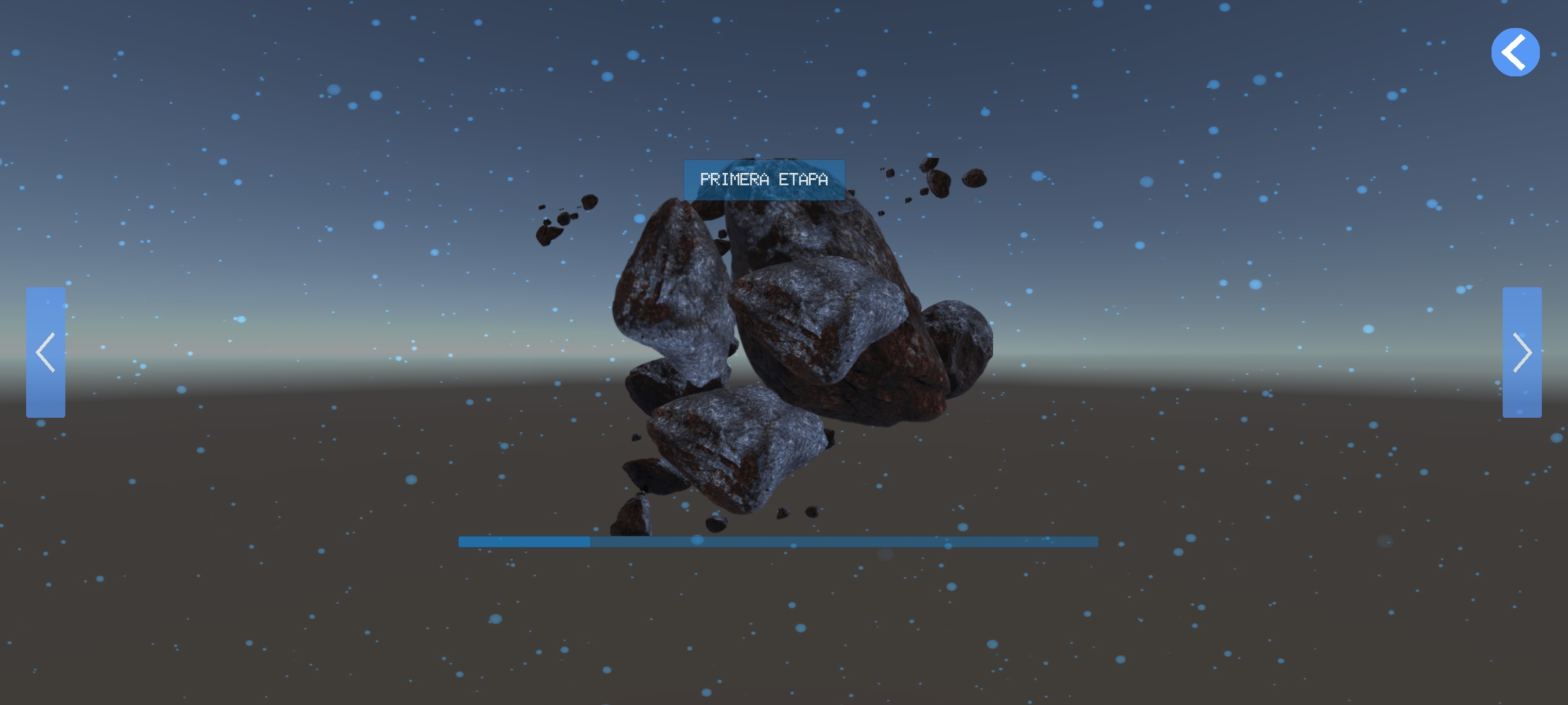 Captura de pantalla de la aplicación PlaneteARth