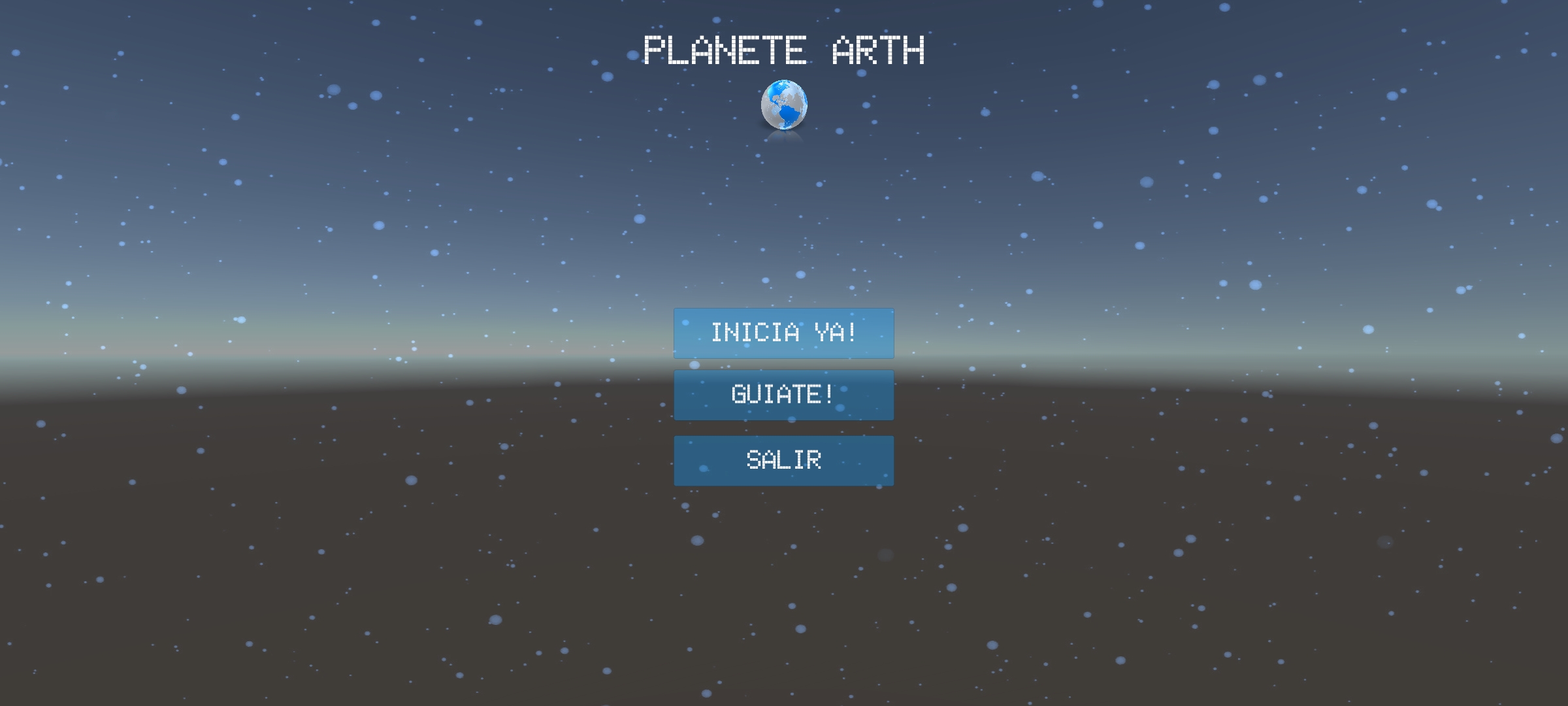 Captura de pantalla de la aplicación PlaneteARth