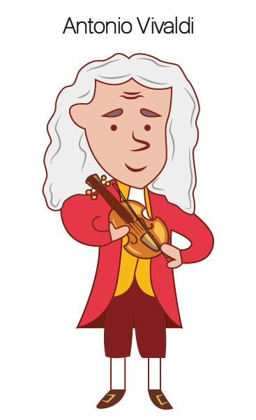 Retrato de Antonio Vivaldi