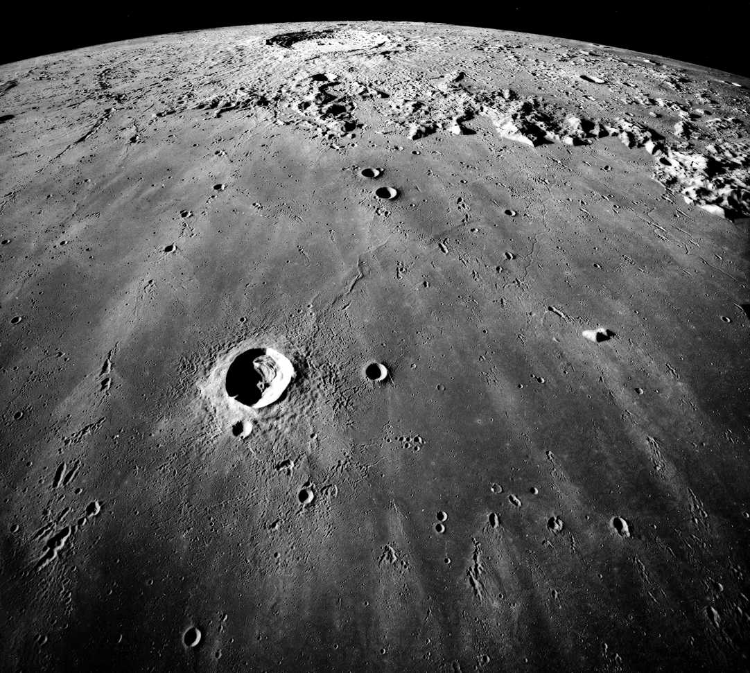 Detalle de Mare Imbrium en la Luna