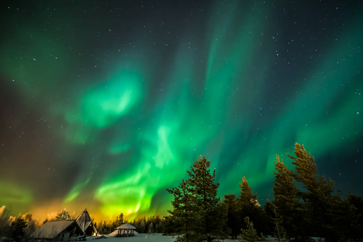 Aurora boreal en Rovaniemi